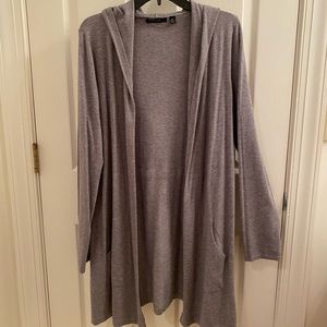 Cyrus Gray Hooded Cardigan - Sz XL